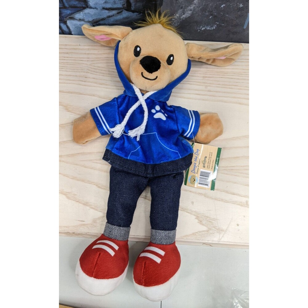 Sharewood Forest Friends Dougie The Dog Hand Puppet Stuffed Animal Tags Playtime
